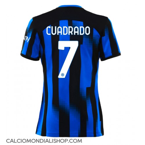 Maglie da calcio Inter Milan Juan Cuadrado #7 Prima Maglia Femminile 2023-24 Manica Corta